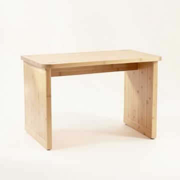 Pine Arc Writing Desk - Beige (synthetic illustration; no displayed measurements)
