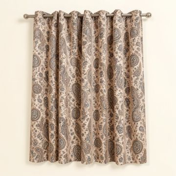 Paisley Semi-Sheer Grommet Curtain Panels (synthetic illustration; no displayed measurements)