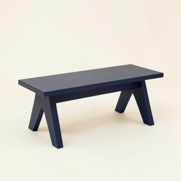Summit Bend Indoor Bench - Navy (synthetic illustration; no displayed measurements)