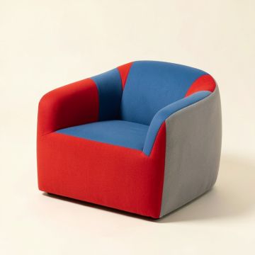 Jacey Patchwork Kids Foam Chair (synthetic illustration; no displayed measurements)