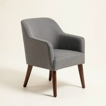 Upholstered Parsons Chair In , Gray (synthetic illustration; no displayed measurements)