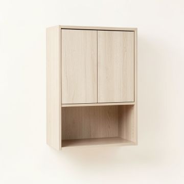 Clay Crest Wall-Mounted Laundry Cabinet - Beige (synthetic illustration; no displayed measurements)