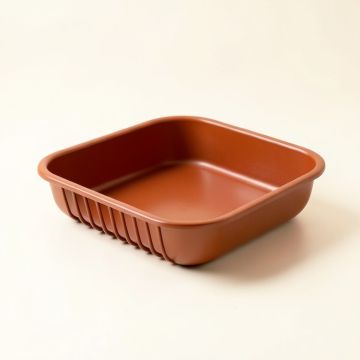 Lake Bend Empty Under-Desk Cable Tray - Terracotta (synthetic illustration; no displayed measurements)