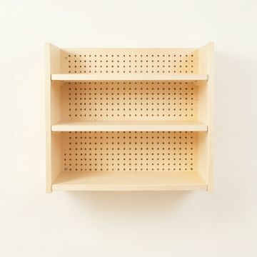 Flint Bridge Empty Wall-Mounted Tool Organizer Panel - Ivory (synthetic illustration; no displayed measurements)