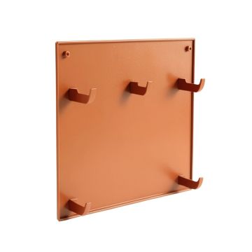 Birch Crossing Empty Wall-Mounted Tool Organizer Panel - Terracotta