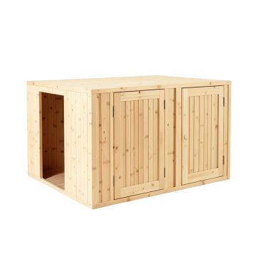 Lake Edge Empty Furniture-Style Litter Enclosure - Beige