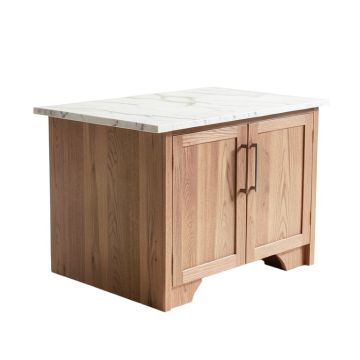 Abigale Kitchen Island Set With Marble Top
