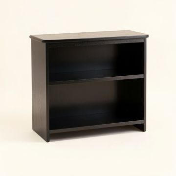 Birch Branch Low Bookcase - Black (synthetic illustration; no displayed measurements)