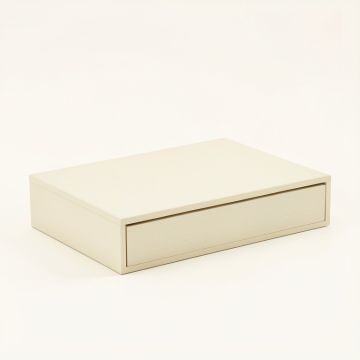Bay Falls Desktop Monitor Riser - Cream (synthetic illustration; no displayed measurements)