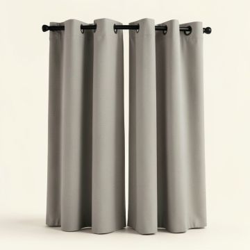 Elinore Solid Blackout Thermal Grommet Curtain Panels (synthetic illustration; no displayed measurements)