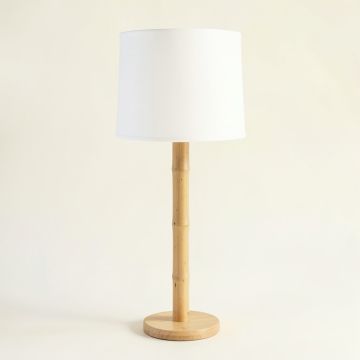 Glen Branch Floor Lamp With A Plain Fabric Shade - White (synthetic illustration; no displayed measurements)