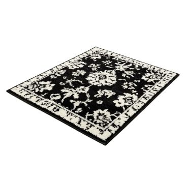 Frampton Tufted Wool Black/White Area Rug