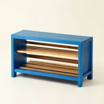 Hill Crossing Shoe Storage Bench - Blue (synthetic illustration; no displayed measurements)