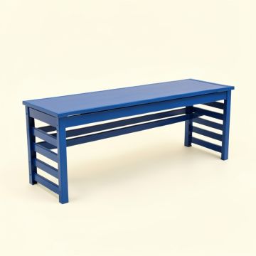 Ash Canyon Narrow Outdoor Storage Bench - Blue (synthetic illustration; no displayed measurements)