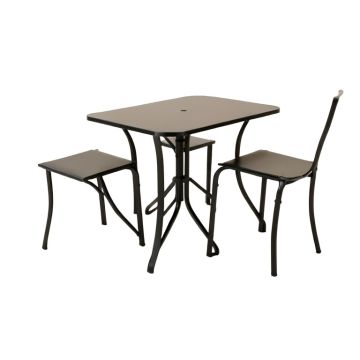 Pacha Cast Aluminum 3 Piece Bistro Set