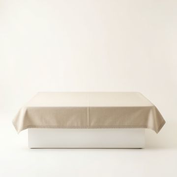 Slate Bluff Flat Bed Sheet - Beige (synthetic illustration; no displayed measurements)