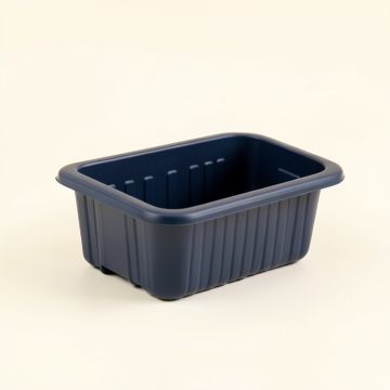 Briar Brook Empty Railing Planter With Integral Brackets - Navy (synthetic illustration; no displayed measurements)