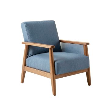 Sage Bluff Upholstered Armchair - Blue (synthetic illustration; no displayed measurements)
