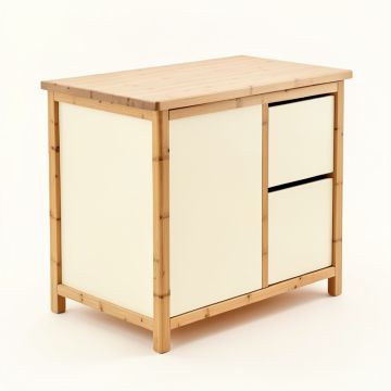 Sage Branch Freestanding Laundry Folding Counter - Cream (synthetic illustration; no displayed measurements)
