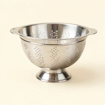 Fox Run Brands Stainless Steel Food Strainer (synthetic illustration; no displayed measurements)