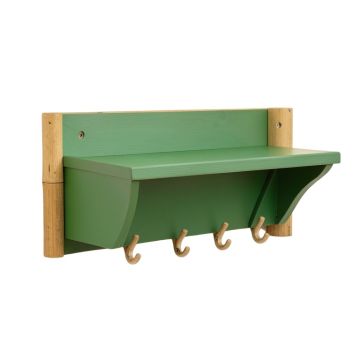 Aspen Bluff Wall-Mounted Entryway Organizer Shelf - Green