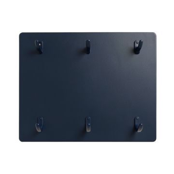 Oak Branch Empty Wall-Mounted Tool Organizer Panel - Navy