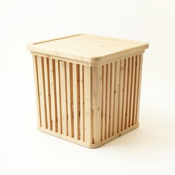 Summit Branch Laundry Hamper - Ivory (synthetic illustration; no displayed measurements)
