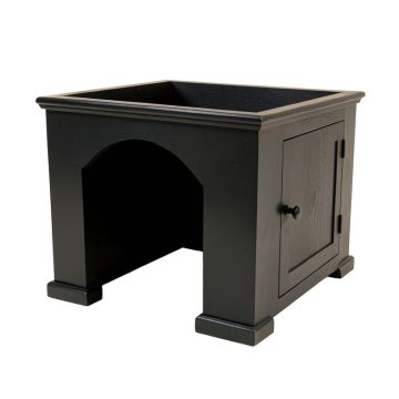 Dune Dell Empty Furniture-Style Litter Enclosure - Black