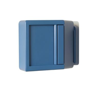 Clay Edge Wall-Mounted Entry Cabinet - Blue