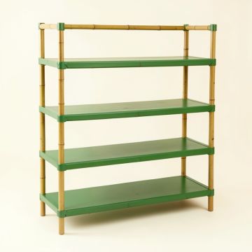 Linden Brook Empty Seed-Starting Shelving Unit Without Lights - Green (synthetic illustration; no displayed measurements)