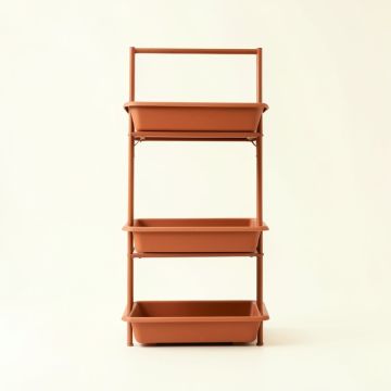 Fern Bend Empty Vertical Garden Frame - Terracotta (synthetic illustration; no displayed measurements)
