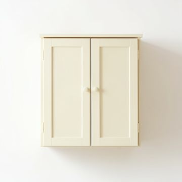 Ridge Bridge Wall-Mounted Laundry Cabinet - Cream (synthetic illustration; no displayed measurements)