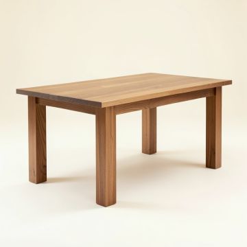 Larkin Solid Wood Dining Table (synthetic illustration; no displayed measurements)