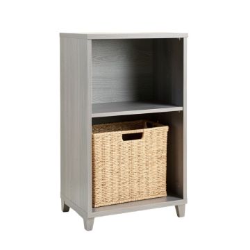 Reed Canyon Freestanding Pull-Out Hamper Cabinet - Gray