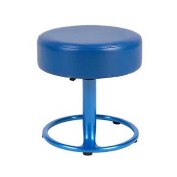 Round Rolling Pu Leather Height Adjustable Lab Stool