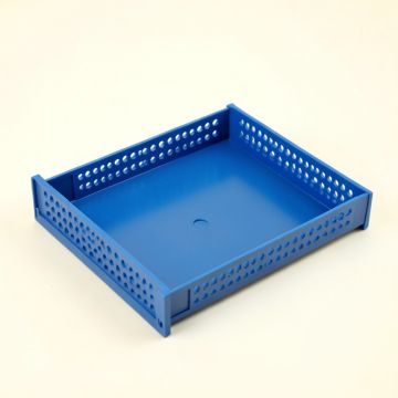 Slate Canyon Empty Under-Desk Cable Tray - Blue (synthetic illustration; no displayed measurements)