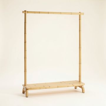 Laurel Arc Empty Garment Rack - Beige (synthetic illustration; no displayed measurements)