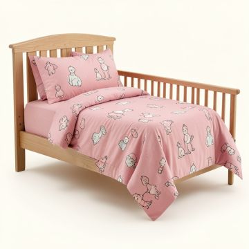 Lilly 3 Piece Crib Bedding Set (synthetic illustration; no displayed measurements)