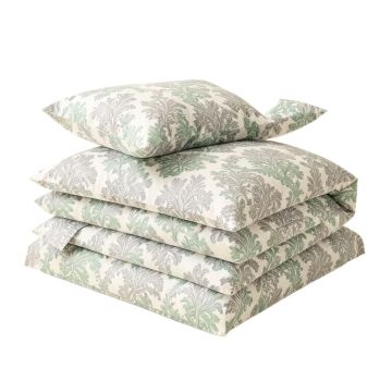 Kappler Reversible Damask Cotton 7 Piece Comforter Set