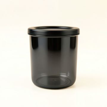 Olive Arc Storage Canister With Lid - Black (synthetic illustration; no displayed measurements)