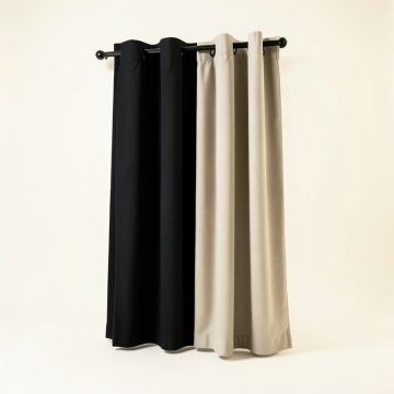 Helgha Solid Color Blackout Thermal Grommet Single Curtain Panel (synthetic illustration; no displayed measurements)