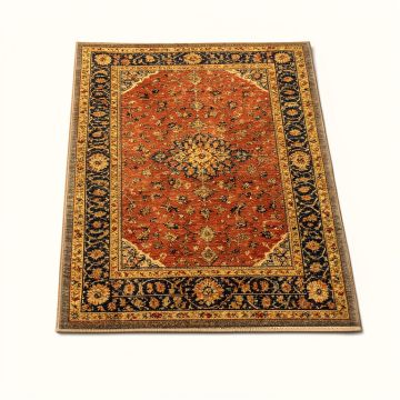 Restoration Oriental Hand-Knotted Multi-Colored Area Rug (synthetic illustration; no displayed measurements)
