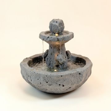 Fiber And Resin Rocks Fountain With Led Light (synthetic illustration; no displayed measurements)