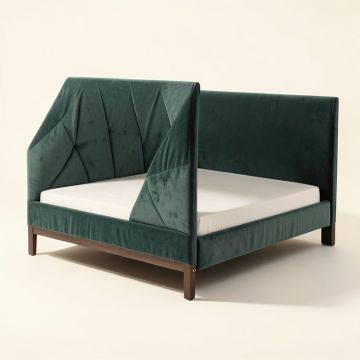 Pamala Upholstered Canopy Bed (synthetic illustration; no displayed measurements)