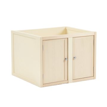 Birch Bluff Empty Furniture-Style Litter Enclosure - Cream