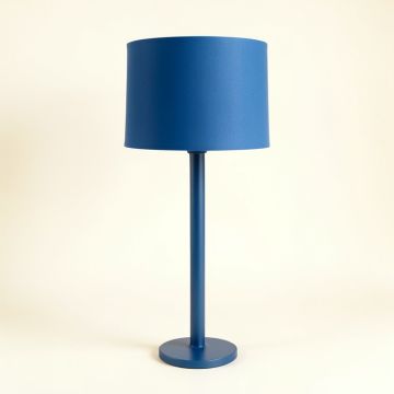 Bay Crest Floor Lamp With A Plain Fabric Shade - Blue (synthetic illustration; no displayed measurements)