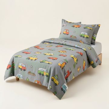 Oneridge Zoomie Kids Retro Happy Camper Green (synthetic illustration; no displayed measurements)