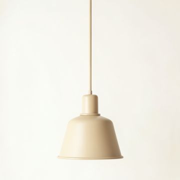 Cliff Dale Pendant Light Suspended From One Plain Cable - Beige (synthetic illustration; no displayed measurements)