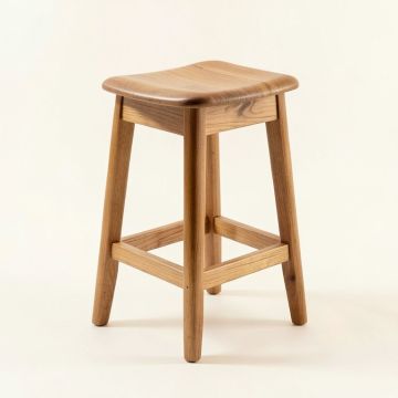 Tustin Solid Wood Bar & Counter Stool (synthetic illustration; no displayed measurements)