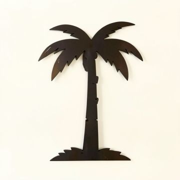 Lapp Unique Palm Tree Themed Steel Personalized Metal Wall Sign Customized With Last Name (synthetic illustration; no displayed measurements)